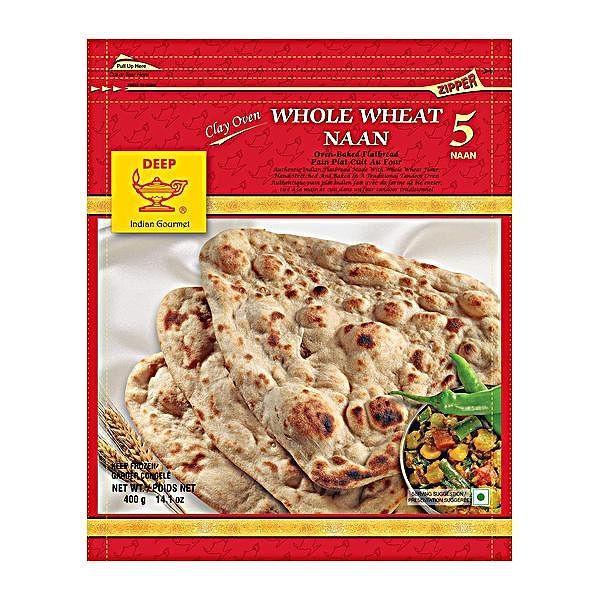 Deep Whole Wheat Naan 5Pc