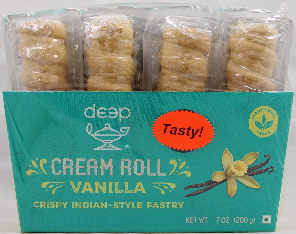 Deep Cream Roll Vanilla 4Pc 200g