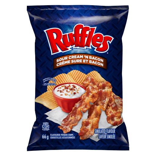 Ruffles Sour Cream n Bacon 66g